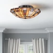 Plafoniera Elstead metal, sticla, bronz, multicolor, E27 - ELS-QZ-INGLENOOK-F-SMALL