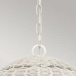 Pendul Elstead metal, rattan, alb, E27 - ELS-QZ-LINDENDALE-P-AWH