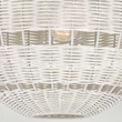 Pendul Elstead metal, rattan, alb, E27 - ELS-QZ-LINDENDALE-P-AWH