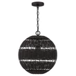Pendul Elstead metal, rattan, bronz, E27 - ELS-QZ-LINDENDALE-P-WT