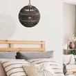 Pendul Elstead metal, rattan, bronz, E27 - ELS-QZ-LINDENDALE-P-WT