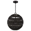 Pendul Elstead metal, rattan, bronz, E27 - ELS-QZ-LINDENDALE-P-WT