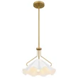 Pendul Elstead metal, alama, alb, E27 - ELS-QZ-MEJIA-1P-S-AB