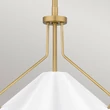 Pendul Elstead metal, alama, alb, E27 - ELS-QZ-MEJIA-1P-S-AB