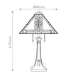 Veioza Elstead metal, sticla, bronz, multicolor, E27 - ELS-QZ-NAVAJO-TL-VB