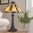 Veioza Elstead metal, sticla, bronz, multicolor, E27 - ELS-QZ-NAVAJO-TL-VB