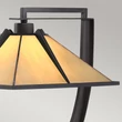 Veioza Elstead metal, sticla, bronz, galben, E27 - ELS-QZ-POMEROY-TL