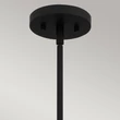 Pendul Elstead metal, sticla, franghie, negru, transparent,  - ELS-QZ-ROYER-1P-MBK