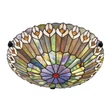 Plafoniera Elstead metal, sticla, bronz, multicolor, E27 - ELS-QZ-WATKINS-F-VB