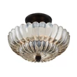 Plafoniera Elstead metal, sticla, negru, maro, chihlimbar, E14 - ELS-QZ-WHITECAP-SF-S