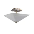 Plafoniera Elstead metal, sticla, ezüst, opal, E27 - ELS-STAR-F-S-DS