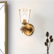 Aplica de perete  Elstead metal, sticla, auriu, transparent, E27 - ELS-STARING-1WB-DG-CLEAR