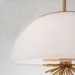 Pendul Elstead metal, sticla, auriu, opal, E14 - ELS-STARING-3P-DG-OPAL