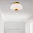 Pendul Elstead metal, sticla, auriu, opal, E14 - ELS-STARING-3P-DG-OPAL