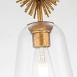 Pendul Elstead metal, sticla, auriu, transparent, E27 - ELS-STARING-MP-DG-CLEAR