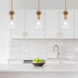 Pendul Elstead metal, sticla, auriu, transparent, E27 - ELS-STARING-MP-DG-CLEAR