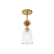 Pendul Elstead metal, sticla, auriu, transparent, E27 - ELS-STARING-MP-DG-CLEAR