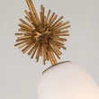 Pendul Elstead metal, sticla, auriu, opal, E27 - ELS-STARING-MP-DG-OPAL