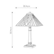 Veioza Elstead metal, sticla, negru, bronz, gri, albastru, E27 - ELS-TF-ALDERLEY-TL-L