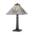 Veioza Elstead metal, sticla, negru, bronz, gri, albastru, E27 - ELS-TF-ALDERLEY-TL-L