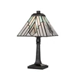 Veioza Elstead metal, sticla, negru, bronz, gri, albastru, E14 - ELS-TF-ALDERLEY-TL-M
