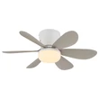 Ventilator Globo DELORES metal, plastic, , alb, nisipiu, LED, 5W, 40-350lm, 2700K-6500K - 03625SA