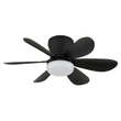 Ventilator Globo DELORES metal, plastic, negru, alb, LED, 5W, 40-350lm, 2700K-6500K - 03625S