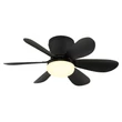 Ventilator Globo DELORES metal, plastic, negru, alb, LED, 5W, 40-350lm, 2700K-6500K - 03625S