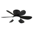 Ventilator Globo DELORES metal, plastic, negru, alb, LED, 5W, 40-350lm, 2700K-6500K - 03625S