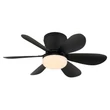 Ventilator Globo DELORES metal, plastic, negru, alb, LED, 5W, 40-350lm, 2700K-6500K - 03625S
