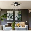 Ventilator Globo DELORES metal, plastic, negru, alb, LED, 5W, 40-350lm, 2700K-6500K - 03625S