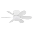 Ventilator Globo DELORES metal, plastic,  alb, LED, 5W, 40-350lm, 2700K-6500K - 03625W