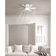 Ventilator Globo DELORES metal, plastic,  alb, LED, 5W, 40-350lm, 2700K-6500K - 03625W