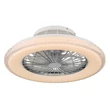 Corp iluminat cu ventilator Globo CORUSSO metal, plastic, akrill, alb, LED, 3000K - 6500K, 40W, 2500lm - 03654