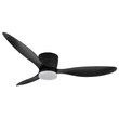 Ventilator Globo ARMANDO metal, acril, negru, alb, LED, 22W, 2700-6500K, 1440 Lm - 03666S