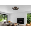 Ventilator Globo TREVINO metal, plastic, negru, maro, LED, 36W, 1800lm, 2700K-6000K - 03668