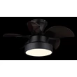 Ventilator Globo KARI metal, plastic, negru, maro, LED, 22W, 1800lm, 2700K-6000K - 03670