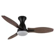 Ventilator Globo GALE metal, acril, maro, negru, alb, LED, 22W, 3000-6000K, 1897 Lm - 03671B