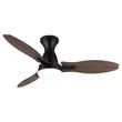 Ventilator Globo GALE metal, acril, maro, negru, alb, LED, 22W, 3000-6000K, 1897 Lm - 03671B