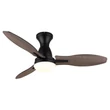 Ventilator Globo GALE metal, acril, maro, negru, alb, LED, 22W, 3000-6000K, 1897 Lm - 03671B