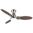 Ventilator Globo GALE metal, acril, nichel, maro, alb, LED, 22W, 3000-6000K, 1897 Lm - 03671N