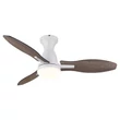 Ventilator Globo GALE metal, acril, maro, alb, LED, 22W, 3000-6000K, 1897 Lm - 03671W