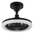 Ventilator Globo LIDEA metal, plastic, negru, alb, LED, 20W, 1030lm, 3000K-6500K - 03680S