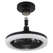 Ventilator Globo LIDEA metal, plastic, negru, alb, LED, 20W, 1030lm, 3000K-6500K - 03680S