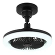 Ventilator Globo LIDEA metal, plastic, negru, alb, LED, 20W, 1030lm, 3000K-6500K - 03680S