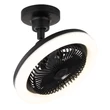Ventilator Globo LIDEA metal, plastic, negru, alb, LED, 20W, 1030lm, 3000K-6500K - 03680S