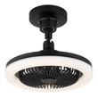 Ventilator Globo LIDEA metal, plastic, negru, alb, LED, 20W, 1030lm, 3000K-6500K - 03680S