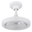 Ventilator Globo LIDEA metal, plastic, alb, LED, 20W, 1030lm, 3000K-6500K - 03680W