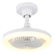 Ventilator Globo LIDEA metal, plastic, alb, LED, 20W, 1030lm, 3000K-6500K - 03680W