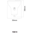 Bec Globo Bulb metal, plastic, alb, nichel, GU10, 5W, 3000-4000-6500K, 450Lm - 10805